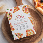 Invitation Amour et Pizza Couples Wedding shower