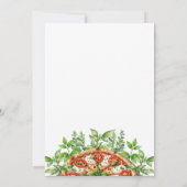 Invitation Amour et pizza Fête des mariées italienne (Dos)