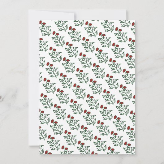 Invitation Amour Et Pizza Main Tirée Partie D'Engagement (Dos)