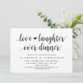 Invitation Amour et rire au-dessus du dîner de répétition Mar (Debout devant)