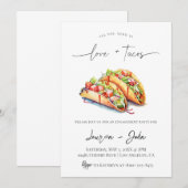 Invitation Amour et Tacos (Devant / Derrière)