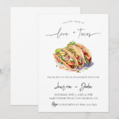 Invitation Amour et Tacos (Devant / Derrière)