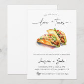 Invitation Amour et Tacos (Devant / Derrière)