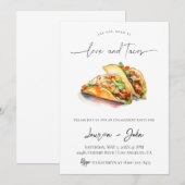 Invitation Amour et Tacos (Devant / Derrière)