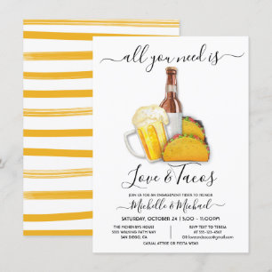 Invitation Amour et Tacos Fiesta Fiesta Fiesta