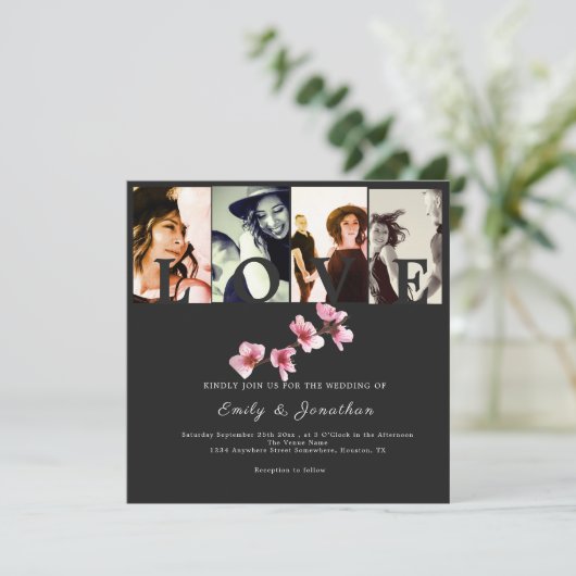 Invitation Amour Éternel (Debout devant)