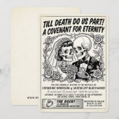 Invitation Amour Éternel - Gazette de Mariage Mariage (Devant / Derrière)