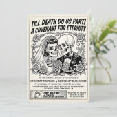 Invitation Amour Éternel - Gazette de Mariage Mariage (Debout devant)