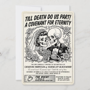 Invitation Amour Éternel - Gazette de Mariage Mariage