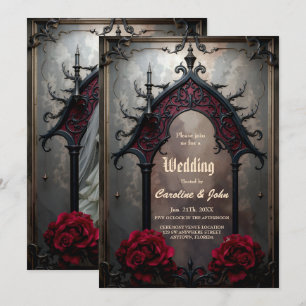 Invitation Amour Éternel Gothique 