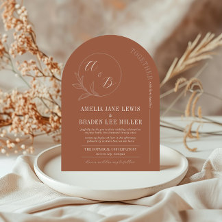 Invitation Amour éternel | Mariage Arch en terre cuite Invite