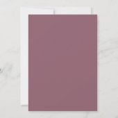 Invitation Amour Éternel | Mariage Couronne Deep Mauve (Dos)