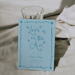 Invitation Amour Excentrique Dans Les Airs Enterrement de Vie