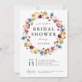 Invitation Amour fleur sauvage en fleur Motif Dos douche (Devant)