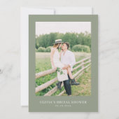 Invitation Amour fleur sauvage En Fleur Nuptiale Douche Invit (Dos)