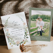 Invitation Amour fleur sauvage En Fleur Nuptiale Douche Invit