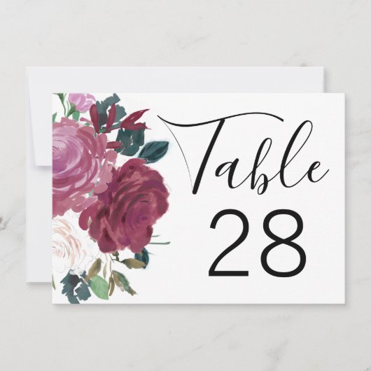 Invitation Amour fleuri (Devant)