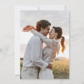 Invitation Amour fleurir jaune daffodique photo printemps mar (Dos)