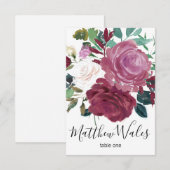 Invitation Amour Fleurissant (Devant / Derrière)