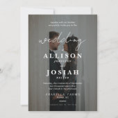Invitation Amour intemporel | Mariage photo romantique Invita (Devant)