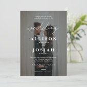 Invitation Amour intemporel | Mariage photo romantique Invita (Debout devant)
