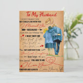 Invitation Amour Mari | Lettre à Mon Mari Je T'Aime (Debout devant)