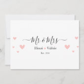 Invitation Amour & Mariage (Devant)
