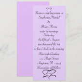 Invitation Amour Mariage Invite (Devant / Derrière)