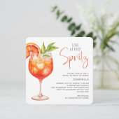 Invitation Amour Moderne À La Fête des mariées First Spritz (Debout devant)