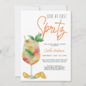 Invitation Amour Moderne Amusant Au First Spritz Fête des mar (Devant)