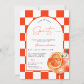 Invitation Amour Moderne dès le Premier Spritz Fête de Mariag (Devant)