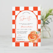 Invitation Amour Moderne dès le Premier Spritz Fête de Mariag (Debout devant)