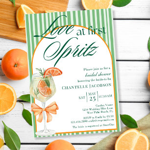 Invitation Amour Moderne et Frais au Premier Spritz Baby Show