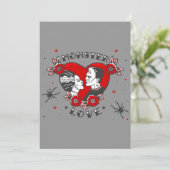 Invitation amour monstrueux rockabilly frankenstein valentin (Debout devant)