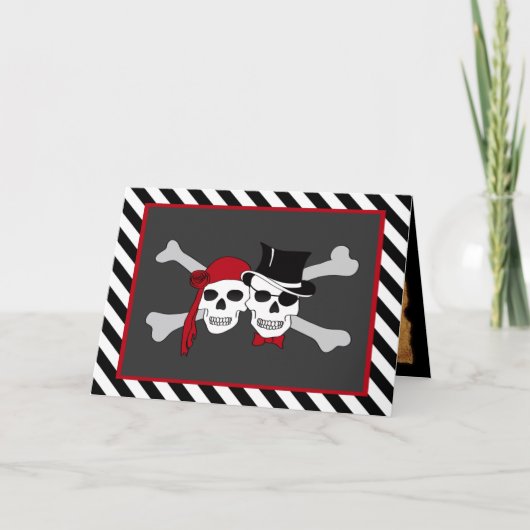 Invitation amour pirate (Devant)