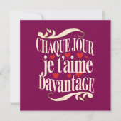 Invitation Amour pour Toujours (Devant)