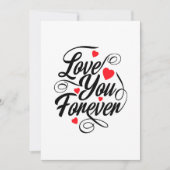 Invitation Amour pour toujours (Devant)