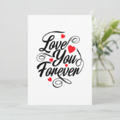 Invitation Amour pour toujours (Debout devant)