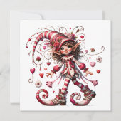 Invitation Amour Précieux - Thème Saint Valentin (Devant)