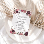 Invitation Amour & Rire Avant Heureusement Jamais Après<br><div class="desc">Cet élégant burgundy été fleuri amour & rire avant heureux jamais après la répétition dîner invitation est parfait pour un dîner de répétition moderne. Le design présente de beaux roses bordeaux bordeaux bordeaux dessinés à la main,  soigneusement arrangés en cadres et bouquets attrayants.</div>