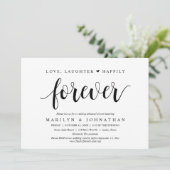 Invitation Amour, rire et bonheur pour toujours, répétition (Debout devant)