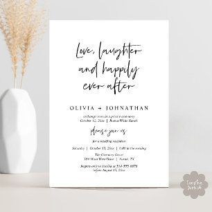 Invitation Amour, Rire Et Heureux Jamais Après La Réception