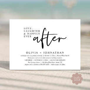 Invitation Amour, Rire Et Heureux Jamais Après La Réception