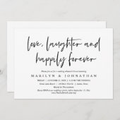 Invitation Amour, Rire Heureusement Pour Toujours, Dîner De R (Devant / Derrière)