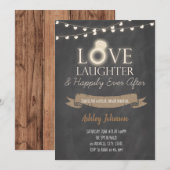 Invitation amour rire heureux à jamais (Devant / Derrière)