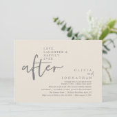 Invitation Amour, Rires Et Réception De Mariage Heureux À Tou (Debout devant)