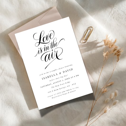 Invitation Amour Simple Moderne, Cérémonie de Mariage pour le