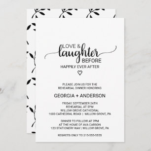 Invitation Amour Simple & Rire Avant Heureux Jamais Après