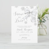 Invitation Amour sous la neige (Debout devant)