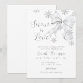 Invitation Amour sous la neige (Devant / Derrière)